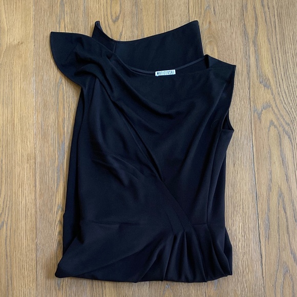 Maticevski Black Connector Slash Effect Cocktail Dress size S - Picture 13 of 16